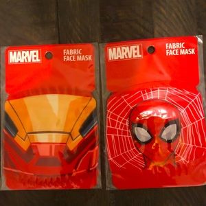 Iron man and spider man face mask